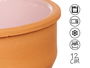 LA DEHESA Set 6 Cazuelas Barro 12 cm Rosa (Pieza: 11.5 x 11.5 x 4.5 cm) (Set de 8)