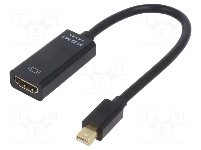 Gembird Adaptador Mini DisplayPort a HDMI 4K Negro 0,15 m Gembird Adaptador Mini DisplayPort a HDMI 4K Negro 0,15 m
