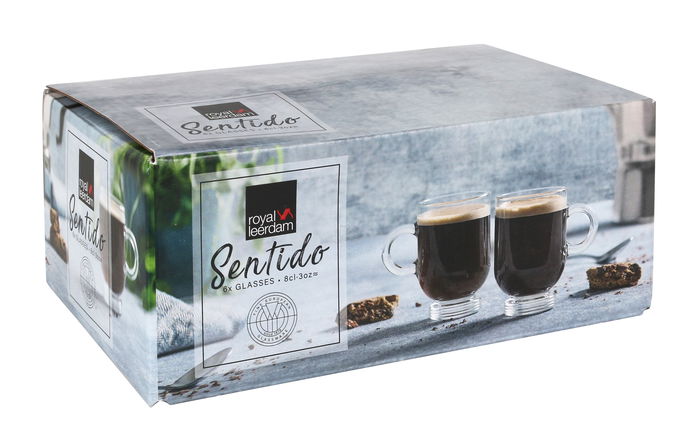 Royal Leerdam Set 6 Tazas Expresso Sentido 8 cl (4 Cajas)