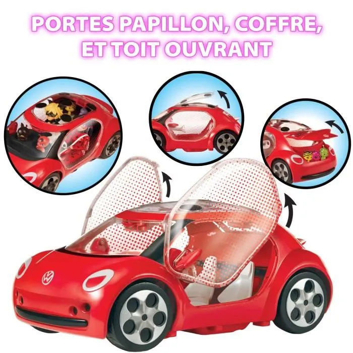Bandai Coche Volkswagen e-Beetle de Miraculous Ladybug - BAN3701405815356