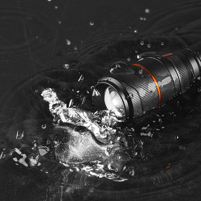 Nebo Linterna 1000 Lúmenes Recargable Nebo Davinci LED Negra Zoom X6 IP67 Hasta 20h