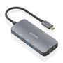 Aisens USB-C Dock 6 en 1 ASUC-6P019-GR con HDMI 4K, RJ45 y 3xUSB-A, Gris