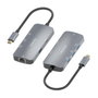Aisens USB-C Dock 6 en 1 ASUC-6P019-GR con HDMI 4K, RJ45 y 3xUSB-A, Gris