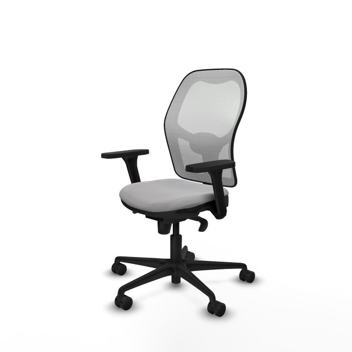 PIQUERAS Y CRESPO Silla de oficina Jorquera con mecanismo Sincro, Gris claro y Blanco PIQUERAS Y CRESPO Silla de oficina Jorquera con mecanismo Sincro, Gris claro y Blanco