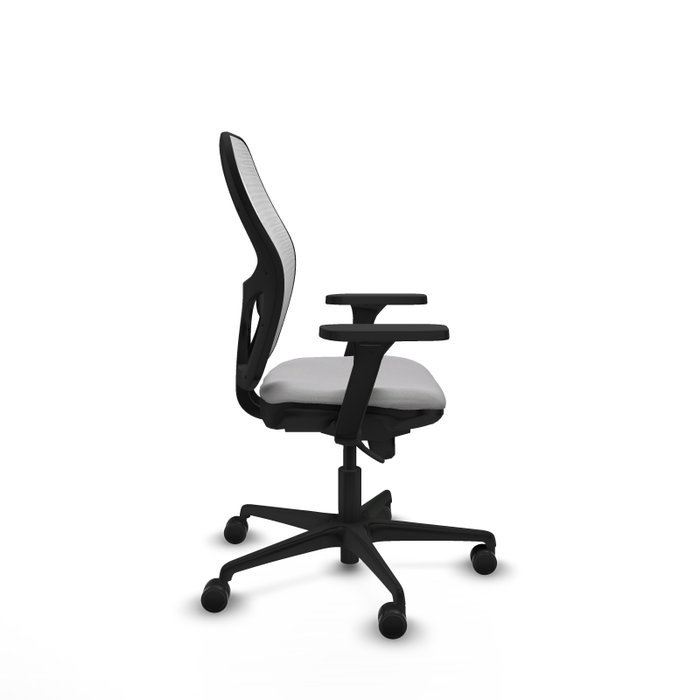 PIQUERAS Y CRESPO Silla de oficina Jorquera con mecanismo Sincro, Gris claro y Blanco PIQUERAS Y CRESPO Silla de oficina Jorquera con mecanismo Sincro, Gris claro y Blanco
