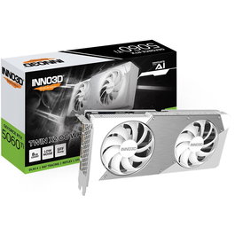 Inno3D GeForce RTX 5060 Ti TWIN X2 OC WHITE 8GB GDDR7 Tarjeta Gráfica - NVIDIA Blackwell, Ray Tracing, DLSS 4, 4K 480Hz, DisplayPort 2.1b