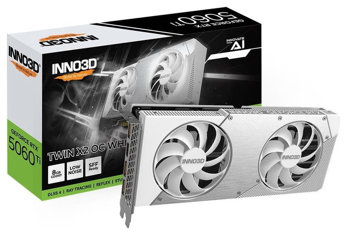 Inno3D GeForce RTX 5060 Ti TWIN X2 OC WHITE 8GB GDDR7