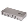 StarTech.com Docking Station USB4 15 en 1 para 3 Monitores 4K 60Hz, 100W PD, 2,5 GbE, Negro