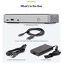 StarTech Docking Station USB4 para 3 Monitores 4K60 con PD 100W, Gris