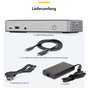 StarTech.com Docking Station USB4 para 3 Monitores 4K60, Gris
