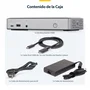 StarTech Docking Station USB4 para 3 Monitores 4K60 con PD 100W, Gris