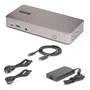 StarTech Docking Station USB4 para 3 Monitores 4K60 con PD 100W, Gris