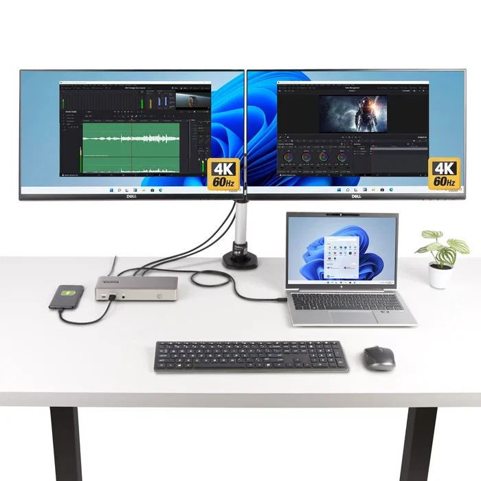 StarTech Docking Station USB4 para 3 Monitores 4K60 con PD 100W, Gris StarTech Docking Station USB4 para 3 Monitores 4K60 con PD 100W, Gris