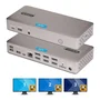 StarTech Docking Station USB4 para 3 Monitores 4K60 con PD 100W, Gris