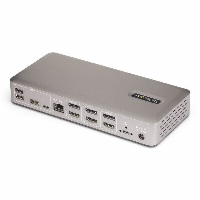 Hub USB Startech 150UE-USB4DOCKTRIPLE Gris