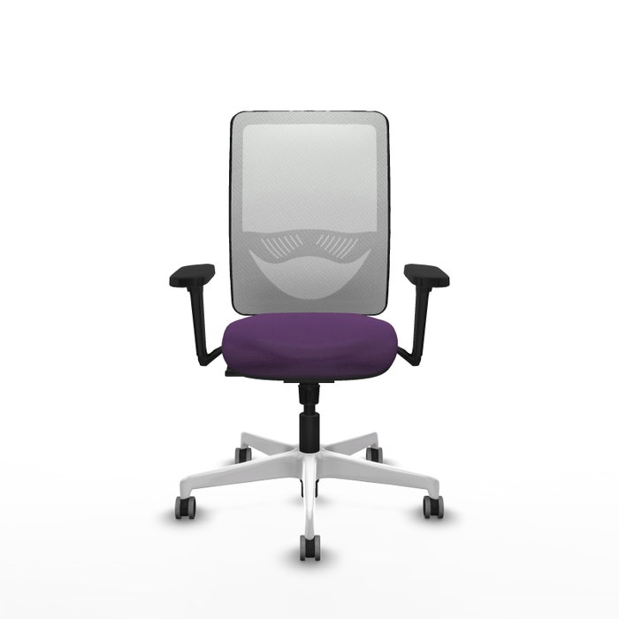 PIQUERAS Y CRESPO Silla de oficina Zulema con mecanismo Sincro, Morado y Blanco PIQUERAS Y CRESPO Silla de oficina Zulema con mecanismo Sincro, Morado y Blanco