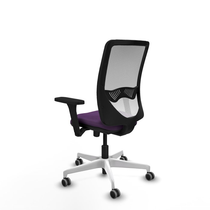PIQUERAS Y CRESPO Silla de oficina Zulema con mecanismo Sincro, Morado y Blanco PIQUERAS Y CRESPO Silla de oficina Zulema con mecanismo Sincro, Morado y Blanco