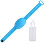 CMP Pulsera para Gel Hidroalcohólico con Botella de 20 ml Reflenable - Colores Surtidos (Lila, Azul, Verde, Negro)