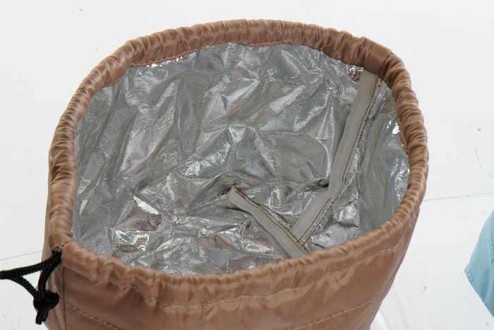 DKD Home Decor Bolsa Termica Basicos Marron Azul Marino 13 x 17 x 26 cm (12 Unidades)