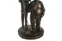 DKD Home Decor Figura de Resina Quijote y Sancho Cobrizo
