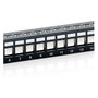 EQUIP Patchpanel 24x Cat6 19" FTP 1HE Keystone Montage sw
