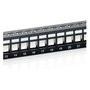 EQUIP Patchpanel 24x Cat6 19" FTP 1HE Keystone Montage sw