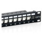 EQUIP Patchpanel 24x Cat6 19" FTP 1HE Keystone Montage sw