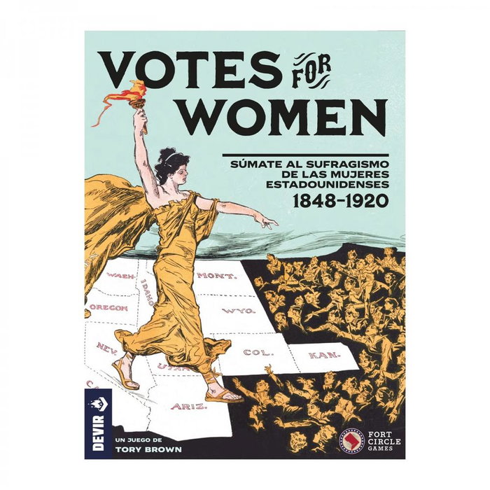 Devir Votes for Women Juego de Mesa Estratégico y Temático sobre la Lucha por el Sufragio Femenino en EEUU