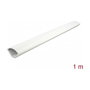 DeLOCK Conducto de Esquina 56 x 32 mm, Largo 1 m, PVC Autoadhesivo, Color Blanco, 1 pieza
