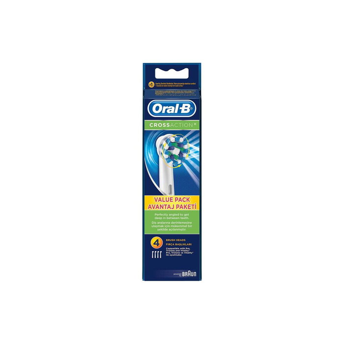 Braun Oral-B EB50 Accesorio Dental CrossAction Pack 4 unidades Blanco Braun Oral-B EB50 Accesorio Dental CrossAction Pack 4 unidades Blanco