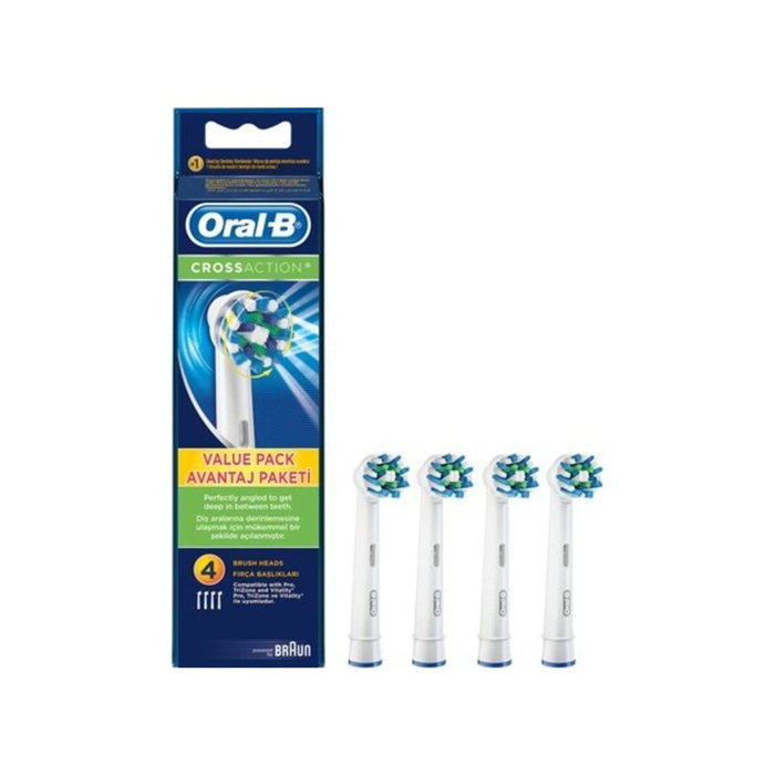 Braun Oral-B EB50 Accesorio Dental CrossAction Pack 4 unidades Blanco Braun Oral-B EB50 Accesorio Dental CrossAction Pack 4 unidades Blanco