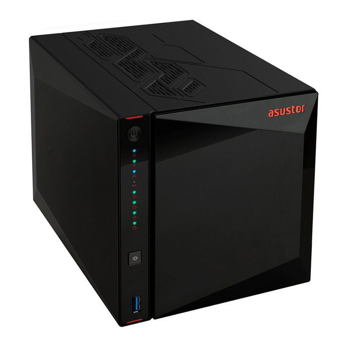 Asustor AS5404T Nimbustor 4 Gen2 NAS 4 Bahías Intel Celeron N5105 Quad-Core 2.0GHz 4GB DDR4, 2x2.5GbE, RAID, ADM