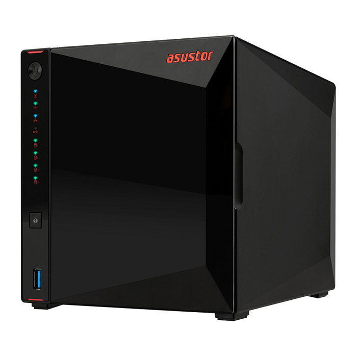 Asustor AS5404T Nimbustor 4 Gen2 NAS 4 Bahías Intel Celeron N5105 Quad-Core 2.0GHz 4GB DDR4, 2x2.5GbE, RAID, ADM