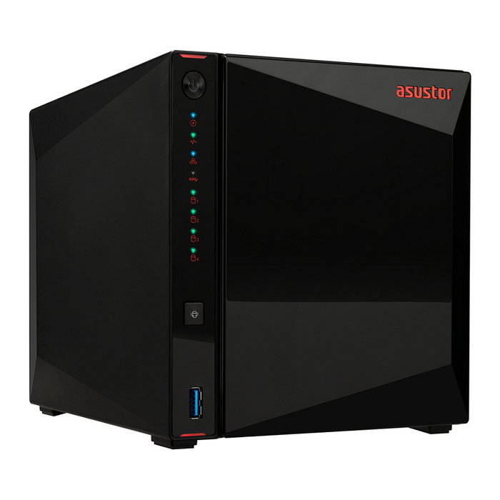 Asustor AS5404T Nimbustor 4 Gen2 NAS 4 Bahías Intel Celeron N5105 Quad-Core 2.0GHz 4GB DDR4, 2x2.5GbE, RAID, ADM