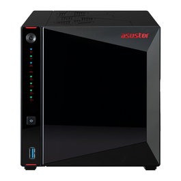 Asustor AS5404T Nimbustor 4 Gen2 NAS 4 Bahías Intel Celeron N5105 Quad-Core 2.0GHz 4GB DDR4, 2x2.5GbE, RAID, ADM