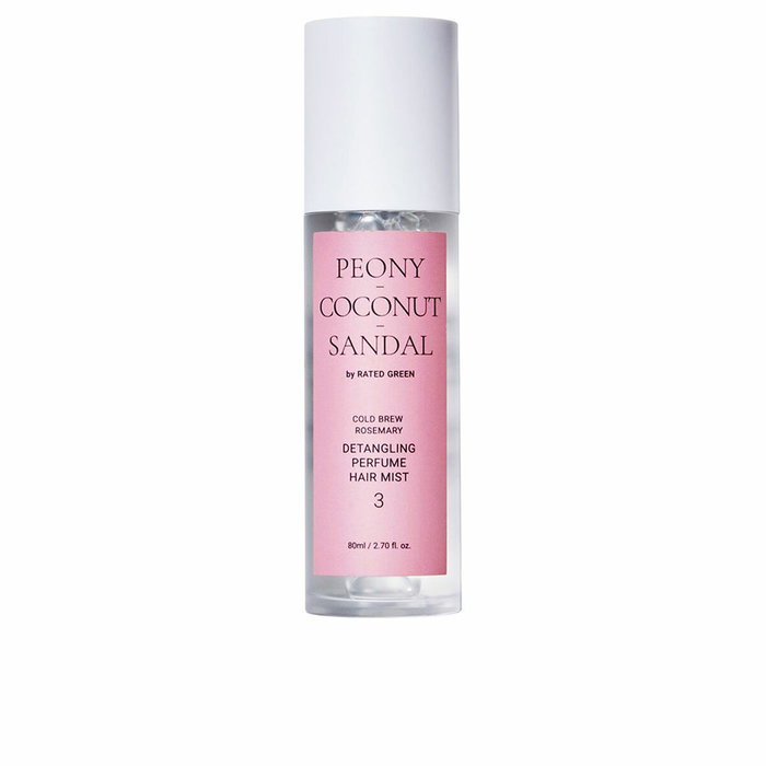Rated Green Peony Cocconut Sandal 03 Detangling Perfume Hair Mist 80 ml Rated Green Peony Cocconut Sandal 03 Detangling Perfume Hair Mist 80 ml