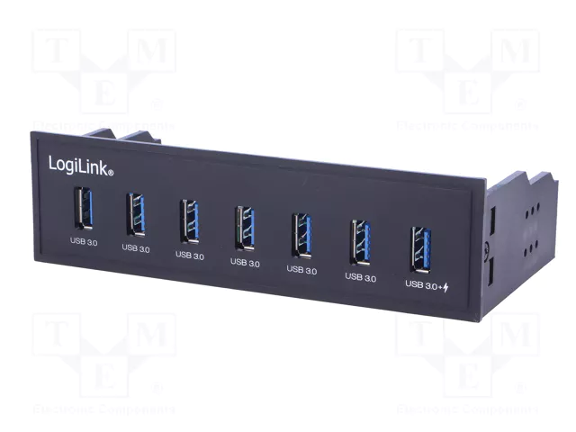 LogiLink UA0342 Hub USB 3.2 Gen 1 de 7 puertos con carga rápida LogiLink UA0342 Hub USB 3.2 Gen 1 de 7 puertos con carga rápida