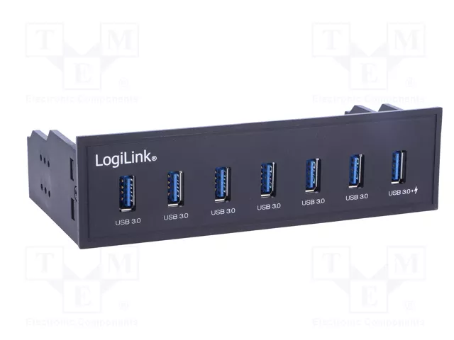 LogiLink UA0342 Hub USB 3.2 Gen 1 de 7 puertos con carga rápida LogiLink UA0342 Hub USB 3.2 Gen 1 de 7 puertos con carga rápida
