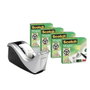 Scotch Dispensador C60 Negro/Plata con Cintas Scotch Magic 19mm x 33m