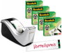 Scotch Dispensador C60 Negro/Plata con Cintas Scotch Magic 19mm x 33m
