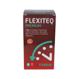 TEQUIAL Premium 20Sticks Suplemento Articulaciones con Colágeno, Glucosamina, Condroitina, Magnesio y Vitamina C