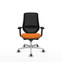 PIQUERAS Y CRESPO Silla de oficina Mardos Naranja y Negro