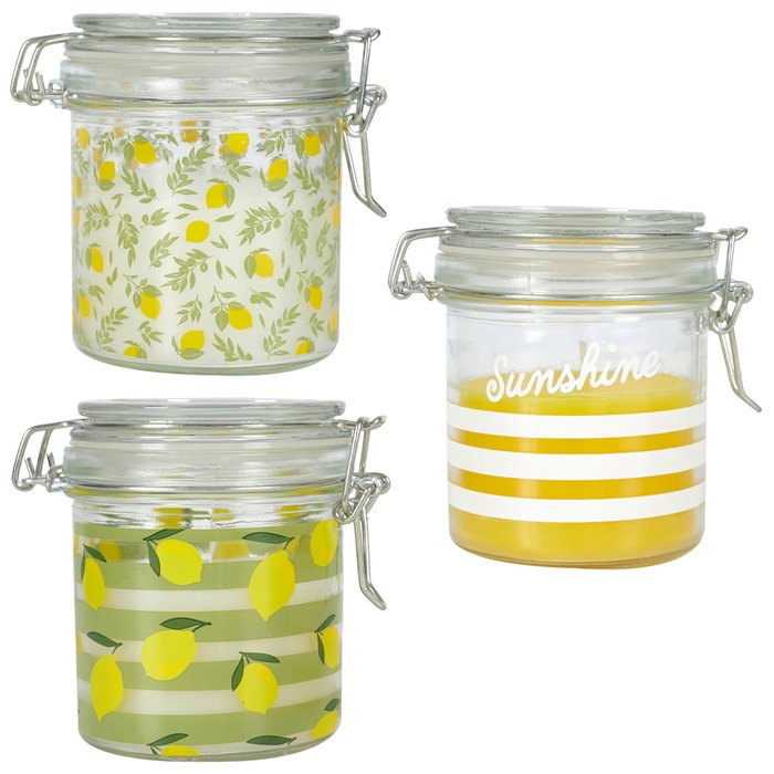 Home Deco Factory Vela Citronela Antimoustique Tarro Limones 150g Duración 25h Home Deco Factory Vela Citronela Antimoustique Tarro Limones 150g Duración 25h