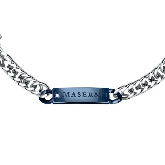 Maserati JM221ATY09 Pulsera de Acero Inoxidable con Diamante Natural