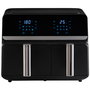 Day Freidora de Aire Doble 2200W, 9.0L (5.5L+3.5L), Doble Cajón con Pantalla Táctil Digital y 8 Programas