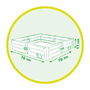 Smoby Arenero con 2 Usos para Jugar o Cultivar, Capacidad 60-70 Litros, 77x76x17 cm