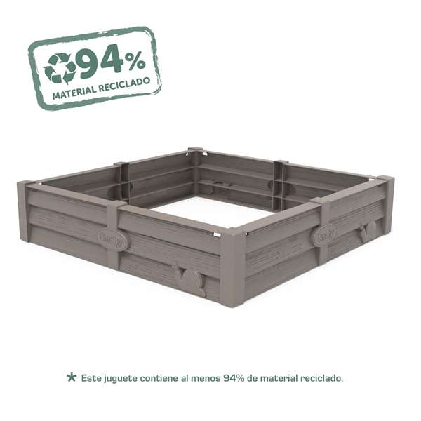 Smoby Arenero con 2 Usos para Jugar o Cultivar, Capacidad 60-70 Litros, 77x76x17 cm