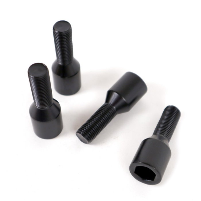 OMP Juego de 4 Tornillos Allen M12X1.25 Cónico Largo 26mm Negro OMP Juego de 4 Tornillos Allen M12X1.25 Cónico Largo 26mm Negro