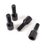 OMP Juego de 4 Tornillos Allen M12X1.25 Cónico Largo 26mm Negro