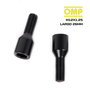 OMP Juego de 4 Tornillos Allen M12X1.25 Cónico Largo 26mm Negro